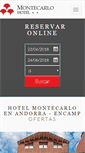 Mobile Screenshot of hotelmontecarloandorra.com